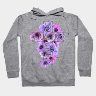 No Greater Love Than Jesus Cross With Flowers Hoodie